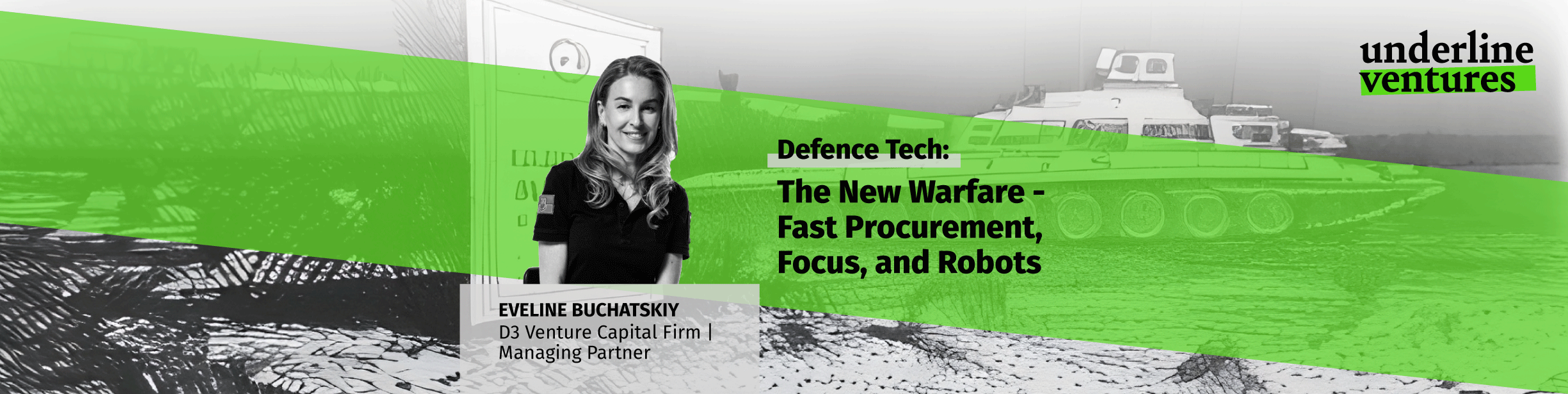 Visual illustrating investor Eveline Buchatskiy from D3
