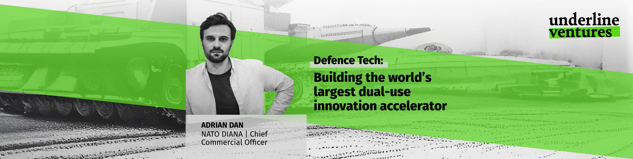 Visual illustrating Adrian Dan from NATO DIANA accelerator